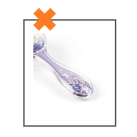 Haarborstel kat paars mini